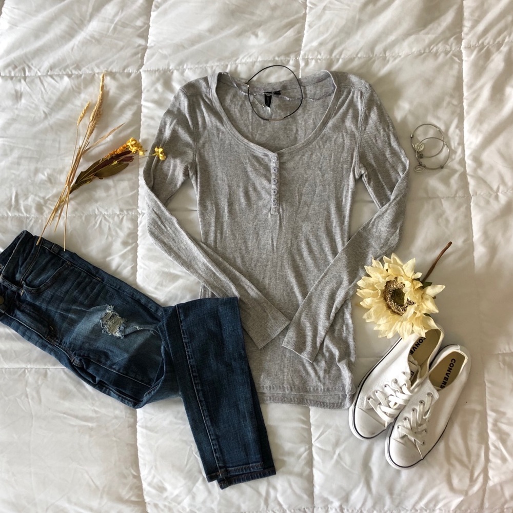 Cotton On Long Sleeve Scoop Neck Shirt Size XS